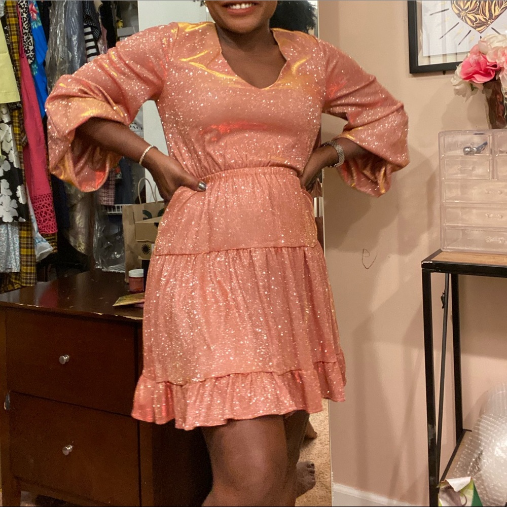 Shimmery Holiday Dress